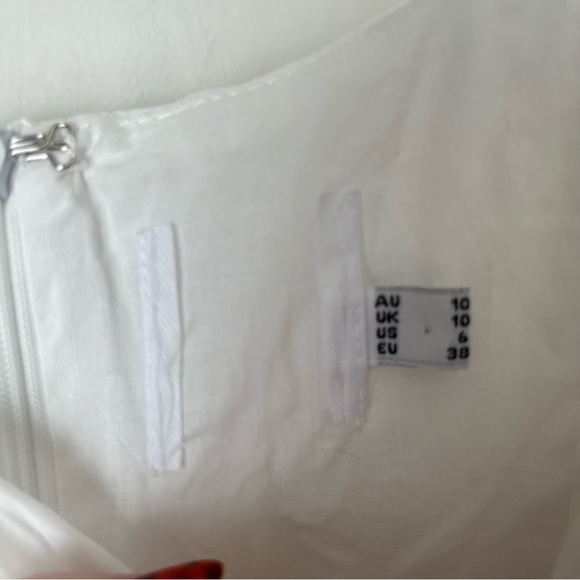 Princess Polly Lorinda White A-line Mini Dress 4 - Picture 8 of 10